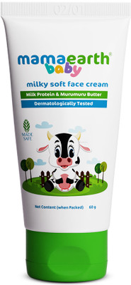 Mamaearth Milky Soft Face Cream With Murumuru Butter for Babies, 60 ml(60 g)