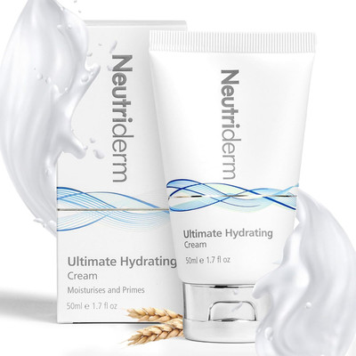 Neutriderm Ultimate Hydrating Moisturizer Face Cream with Vitamin E, Rice & Wheat Protein(50 ml)