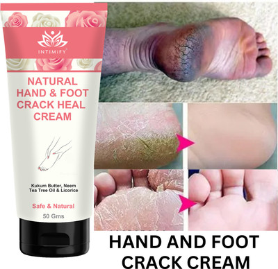 INTIMIFY Krack Foot Cream, Deep Hydration, Cracked Heel Repair(50 g)