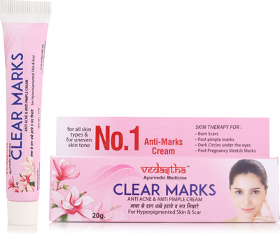 Vedastha Clear Marks Anti Acne And Anti Pimple Cream For Men & Women Pack of-2(40 g)