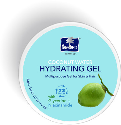 Parachute Advansed Coconut Water Hydrating Multipurpose Gel, Insta 2X Hydration, 72h Moisturisation (200 ml)