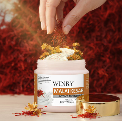 winry Saffron Malai Nourishing Cold Cream for Soft & Glowing Skin(100 g)