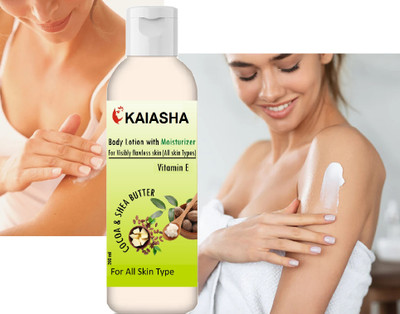 KAIASHA Body Moisturizer for Perfect Skin Toning - 48 Hrs Locking For Dry Skin(200 ml)