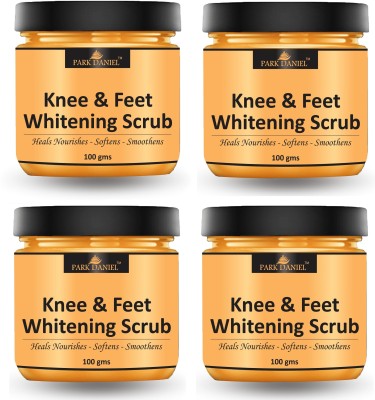 PARK DANIEL Knee & Feet Skin Moisturize Scrub Cream Pack of 4 of 100 GM(400 g)