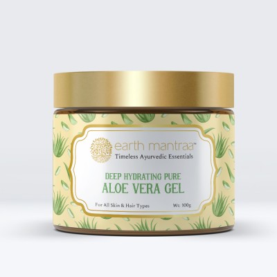 Earth Mantraa Aloevera Gel, Deep hydration Moisturizer, Improves skin suppleness.(100 g)