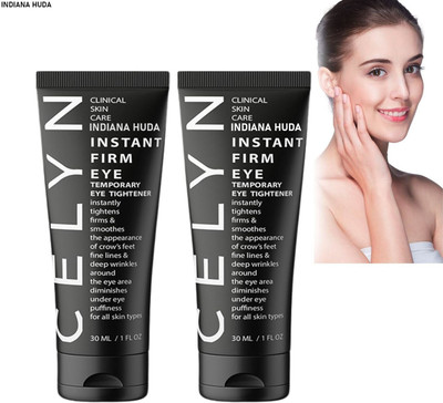 INDIANA HUDA Celyn Eye Cream Duo | 30ml Each for Dark Circles & Wrinkle Reduction(60 ml)