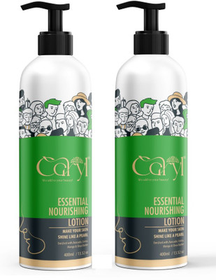 CARYL Essential Nourishing Lotion - Avocado Butter - Glowing & Healthy Skin- Pack of 2(800 ml)