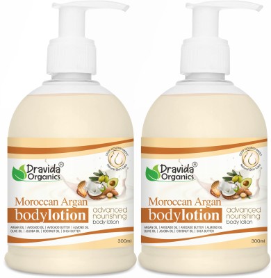 Dravida Organics Body Moisturiser Autumn Edition enriched with Avocado Butter, Argan, Avocado Oil(600 ml)