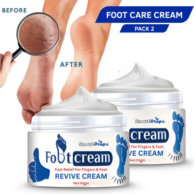 smartdrops Daily Use Foot Cream | Refreshing Daily Care | Soft & Clean Feel(100 g)