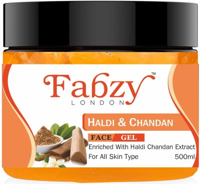 fabzy London Haldi Chandan Massage Gel |With Natural Extracts|For Glowing Skin 500 ml(500 ml)