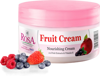 ROSA Fruit Cream 200 ML with Fruit Extracts and Vitamin E | For All skin types(200 g)