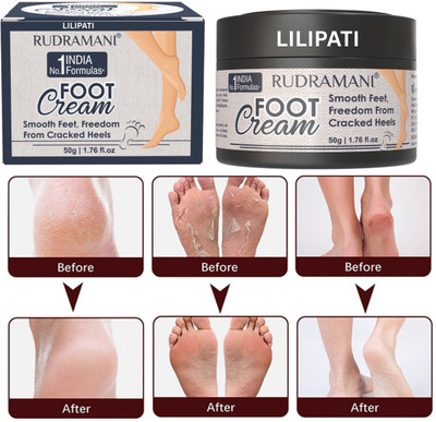 LILIPATI Foot Cream for Cracked Heels & Diabetic Foot | Up to 24 hours of Moisturization(50 g)