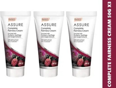 Rastic Assure Complete Fairness Cream (Enriched with Bio-White Complex) Pack of 3(150 g)