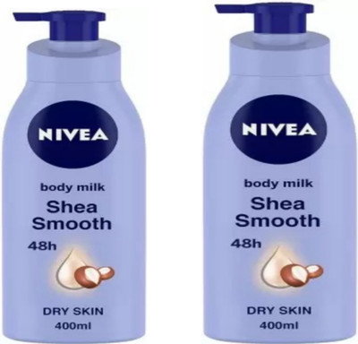 NIVEA Shea Smooth Body Lotion 400 ML (Pack Of 2)(800 ml)