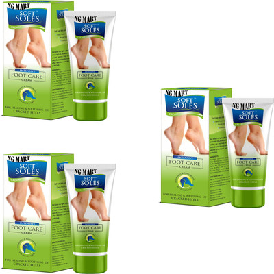 NG MART SOFTSOLES FOOT CREAM FOR SOFTNING HEAL PACK OF - 3(90 g)