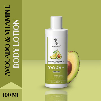 La'bangerry Avocado & Vitamin E Light Gel Body Lotion | Non-Sticky |(100 ml)