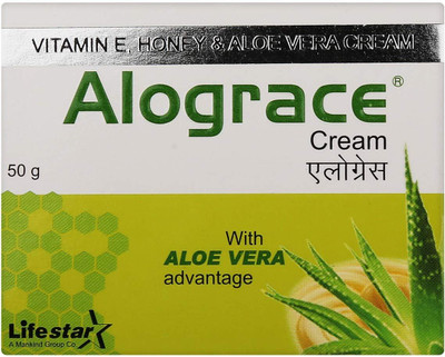MANKIND Alo-Grace Cream with Aloe Vera | Vitamin E, Honey & Aloe Vera Cream pack of 1(50 g)