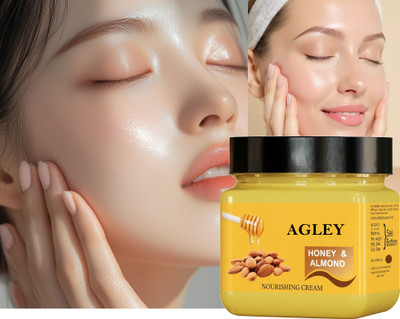 AGLEY Cold Cream for all day use & Wrinkles Honey And Almond Cold Cream(380 g)