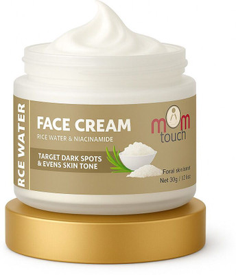 mom touch Rice water Moisturizing Cream Niacinamide Glass-Skin Non-Greasy All type skin(50 g)