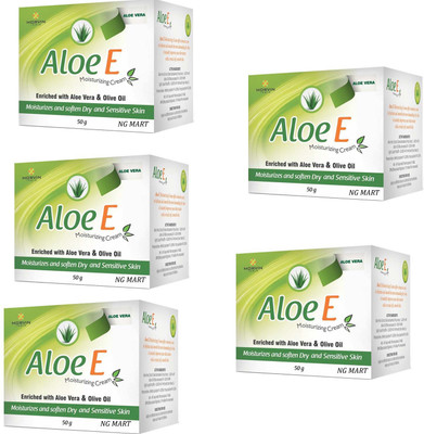 NG MART NG NEW ALOE - E ALOEVERA MOISTURIZING CREAM PACK OF - 5(250 g)