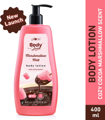 Plum PlumBodyLovin' Marshmallow Melt Body Lotion with Shea Butter|Deep Moisturization(400 ml)
