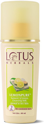 LOTUS HERBALS Lemonpure Turmeric & Lemon Cleansing Milk(80 ml)