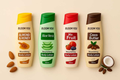 BLOOM YOU Nourish & Smooth Body Lotion Range (Pack of 4)(400 ml)