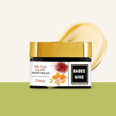 Babeehive UBTAN NIGHT CREAM FOR FACE GLOWING & WHITENING CREAM 50 G UJH799(50 g)