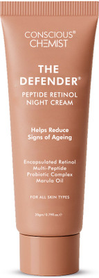 Conscious Chemist Retinol Night Cream | Anti-Aging Moisturizer for Face & Neck | Reduces Wrinkles(20 g)