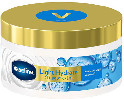 Vaseline Light Hydrate Gel Body Crme, Hyaluronic Acid & Vitamin C for Hydrated(180 g)