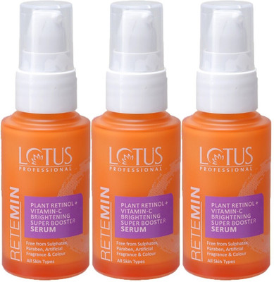 Lotus Professional Retemin Plant Retinol & Natural Vitamin C Brightening Super Booster Serum(90 ml)
