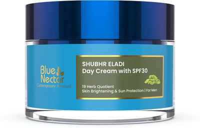 Blue Nectar Brightening Day Cream for Men with SPF 30, Eladi, for Oily & Dry Skin(50 g)
