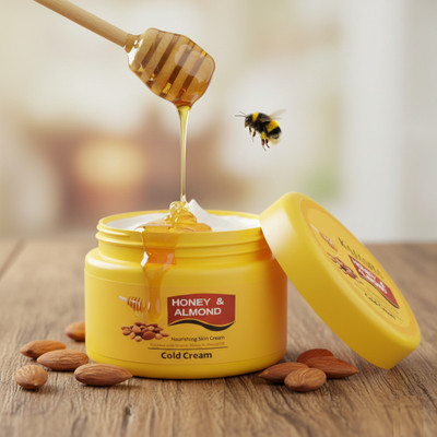 KAIASHA honey and almond cream Cold Cream - Fair and Glow Moistorizing(200 ml)