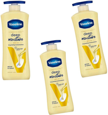 Vaseline Body lotion 400ml - Intensive Care Deep moisture lotion ( set 3)(1200 ml)