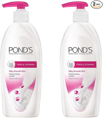 POND's NEW PACK TRIPLE VITAMIN BODY LOTION 600 ML X 2(1193 ml)