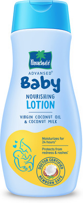 Parachute Advansed Baby Nourishing Lotion for new born made with Virgin Coconut Oil & Coconut Milk(200 ml)