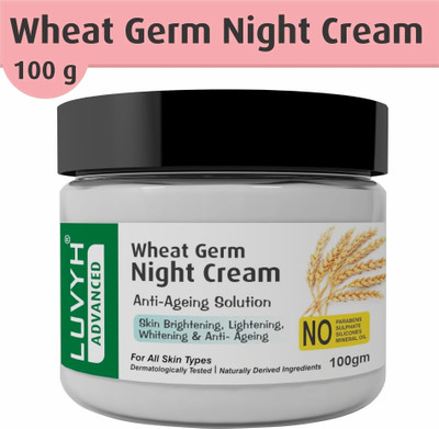 LUVYH Wheat Germ Night Cream ,Overnight Repair,for Pigmentation, Dark spot Remover(100 g)