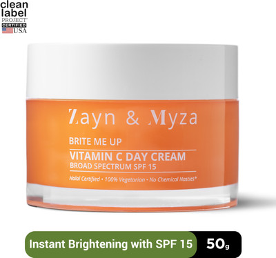 ZM Zayn & Myza Vitamin C Day Cream SPF 15 with UVA sun protection for soft, bright skin(50 g)