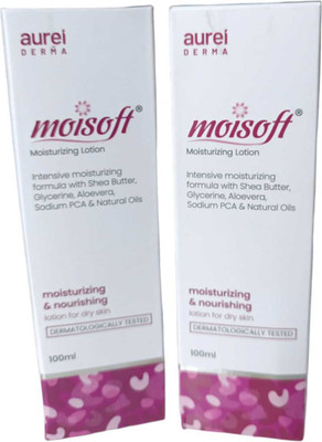 Aurelderma Moisoft Intensive Moisturizing Lotion Pack of 2(100 ml)