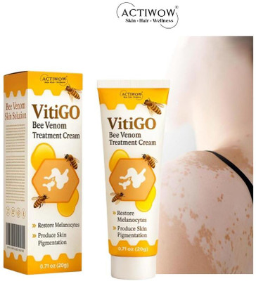 ACTIWOW Vitigo Bee Venom Cream for Ultra-Light Hydration Cream Moisturizer(100 g)