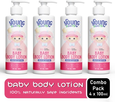 Young Roots Extra Soft Daily Moisturizing Lotion For Babies (100ml X 4)(400 ml)