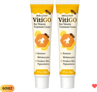 GOIEZ Vitiligo Daily Smooth Patch Cream Pack Of 2 (60g)(60 g)