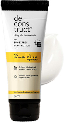 deconstruct Detan Sunscreen Body Lotion | For Reducing Tan Lines & Skin Brightening(90 g)