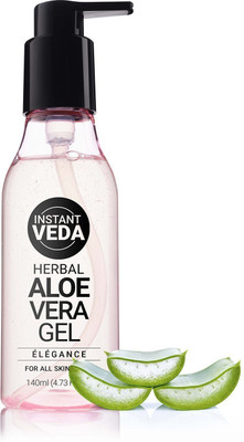 INSTANT VEDA Aloevera Gel for Face Acne | Face, Skin & Hair - 140 ml(140 ml)