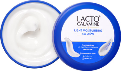 Lacto Calamine Pro Ceramides Light Moisturiser Gel Creme with Niacinamide(150 g)
