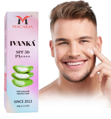 MACARIA Ivanka Spf 50 sunscreen for summer for boys | Moisturizer for men(60 g)