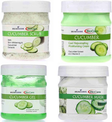 BEAUCODE BioCare Cucumber facial kit pack of 4PC(1000 g)