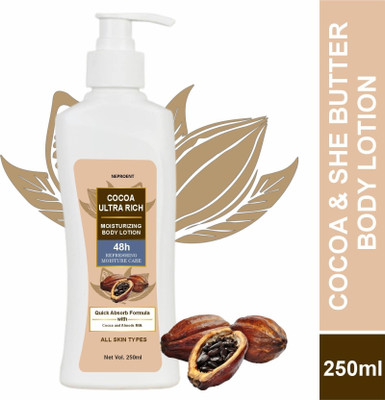 NEPROENT Cocoa Rich Intense Nourishing Body Lotion for Winters Cocoa Butter Shea Butter(250 ml)