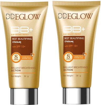 DOOMSDAY E-GLOW BB+ CREAM SPF 15 FOR BEAUTY GLOWING SKIN PACK OF 30g x 2(60 g)