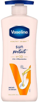 Vaseline Healthy Bright Sun+Pollution Protection Body Lotion SPF30, Reduces Tan(400 ml)
